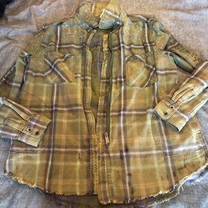 Free people flannel jacket